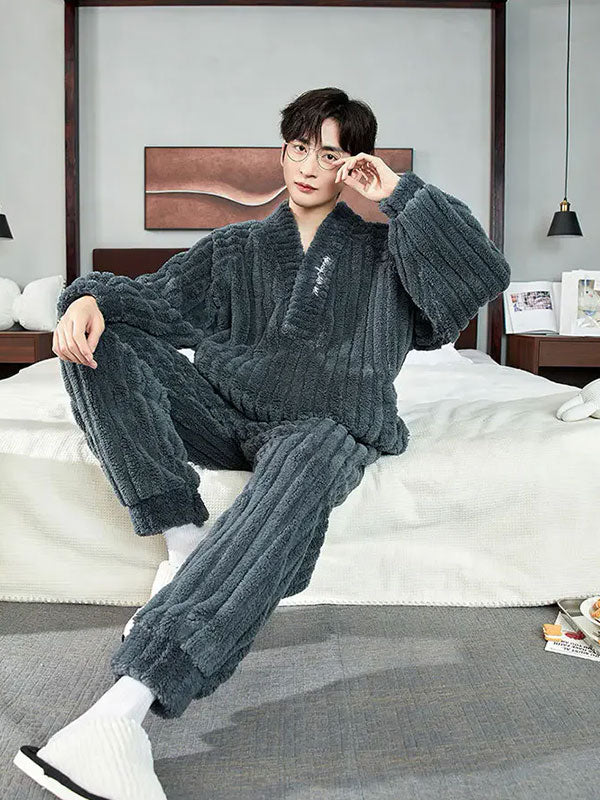 Pyjama Polaire Chaud Pour Homme "Polaire Douillet" | Pyjama Shop