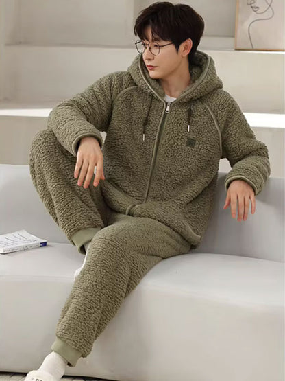 Pyjama D'hiver Chaud Pour Homme "Vague Polaire" | Pyjama Shop