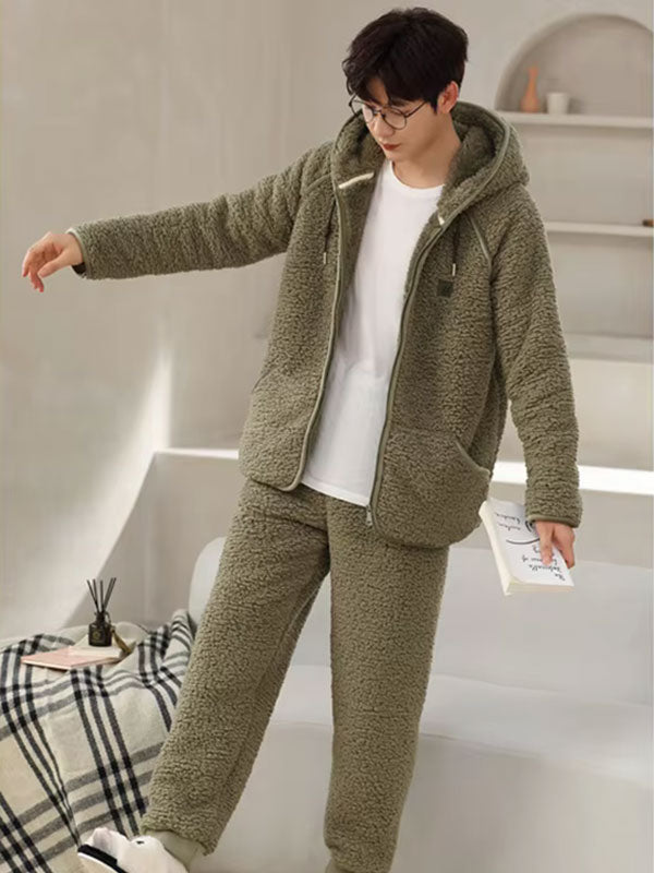 Pyjama D'hiver Chaud Pour Homme "Vague Polaire" | Pyjama Shop