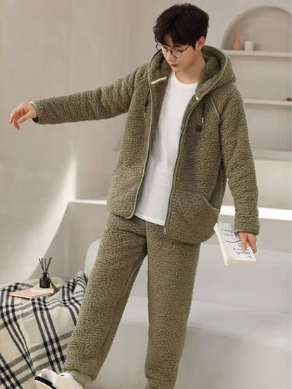 Pyjama D'hiver Chaud Pour Homme "Vague Polaire" | Pyjama Shop