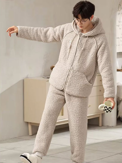 Pyjama D'hiver Chaud Pour Homme "Vague Polaire" | Pyjama Shop