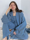 Pyjama Kimono Bleu Pour Femme &quot;Murmure d&#39;Océan&quot; | Pyjama Shop