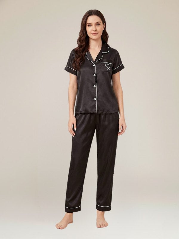 Pyjama Noir Satin | Pyjama Shop​