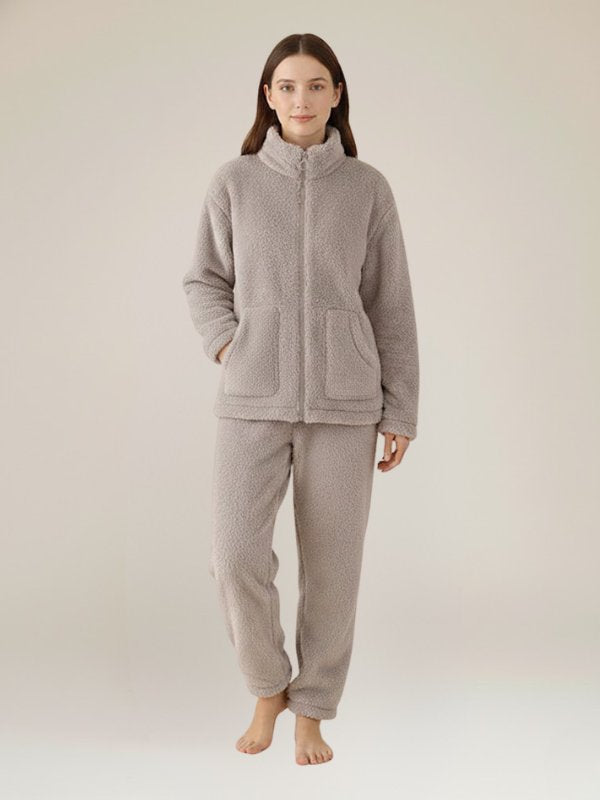 Pyjama Polaire Gris Pour Femme "Rêve Polaire" | Pyjama Shop