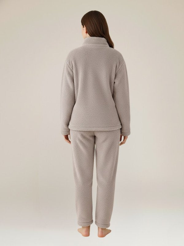 Pyjama Polaire Gris Pour Femme "Rêve Polaire" | Pyjama Shop