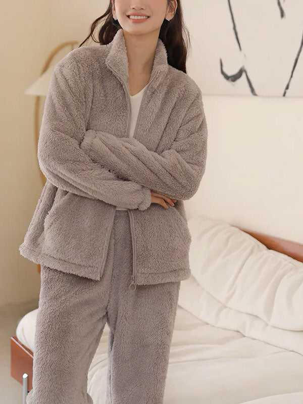 Pyjama Polaire Gris Pour Femme "Rêve Polaire" | Pyjama Shop