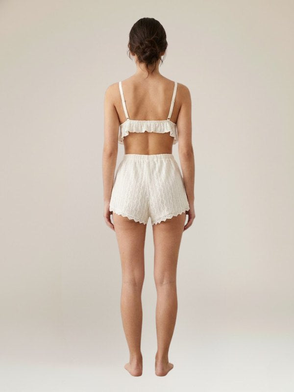 Pyjama Short Pour Femme 2 Pièces "Cœur D'été" | Pyjama Shop
