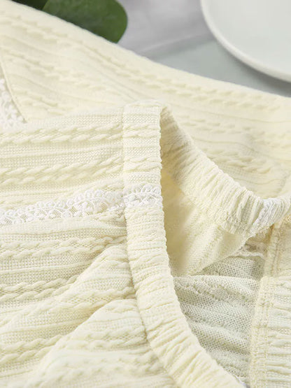 Pyjama Short Pour Femme 2 pièces "Cœur D'été"