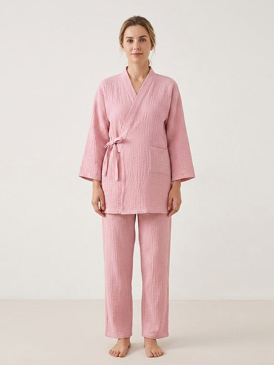 Pyjama Avec Veste Rose Pour Femme "Rêverie de Perle" | Pyjama Shop