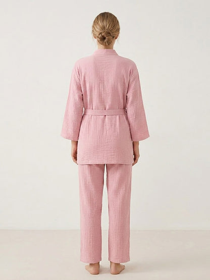 Pyjama Avec Veste Rose Pour Femme "Rêverie de Perle" | Pyjama Shop