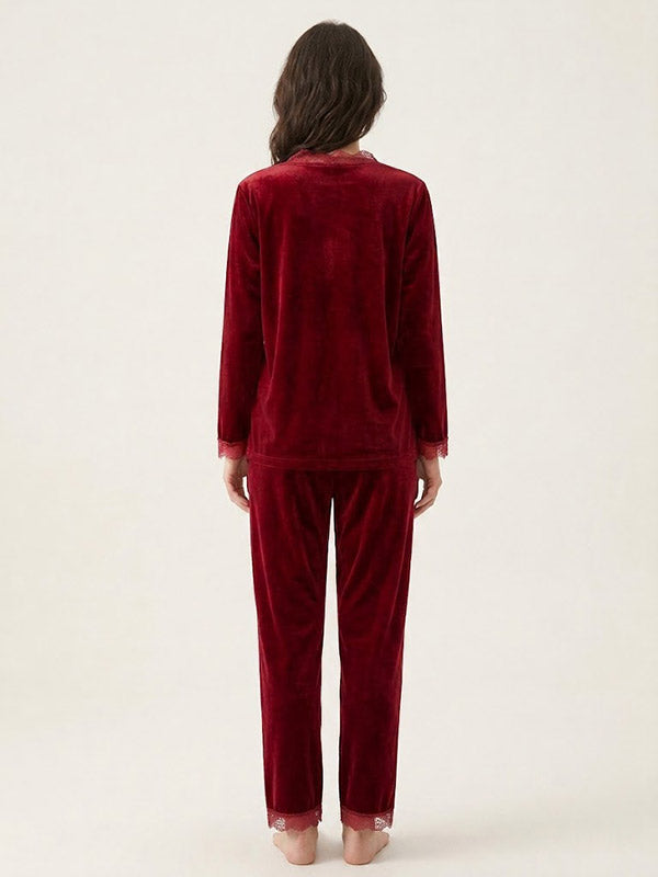 Pyjamas Pour Femme En Velours "Voile de Velours" | Pyjama Shop
