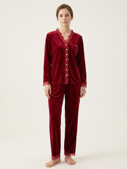 Pyjamas Pour Femme En Velours "Voile de Velours" | Pyjama Shop