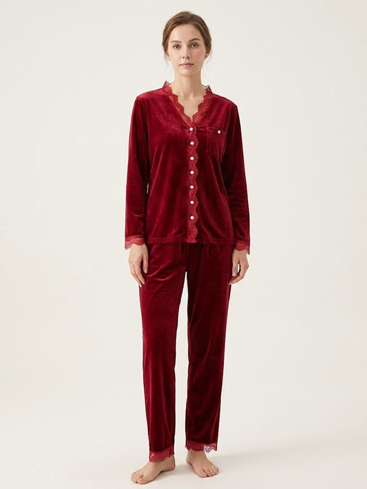 Pyjamas Pour Femme En Velours "Voile de Velours" | Pyjama Shop