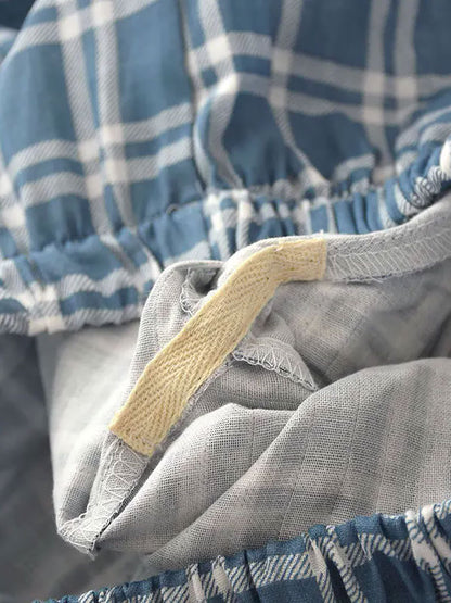 Pyjamas Pour Homme 100% Coton À Carreaux "Douceur d'Ébène" | Pyjama Shop