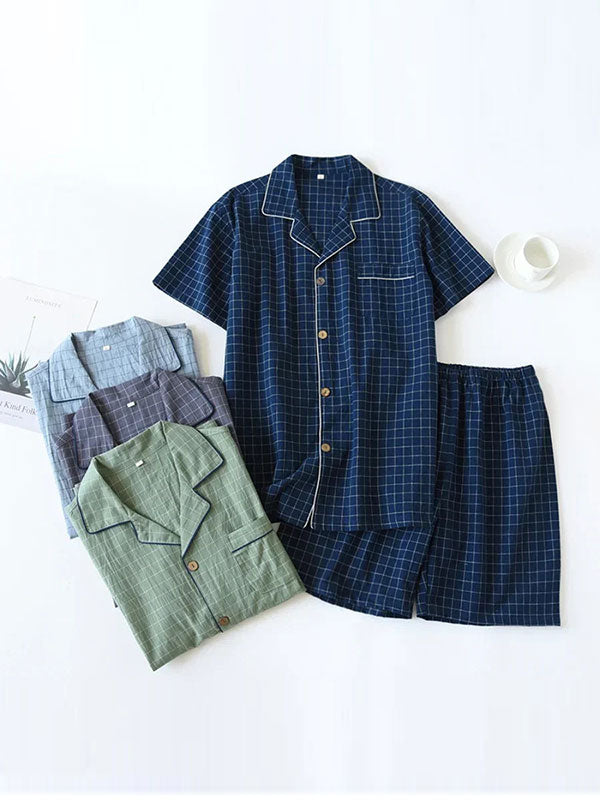 Ensemble Pyjamas Short Pour Homme "Brise Marine" | Pyjama Shop