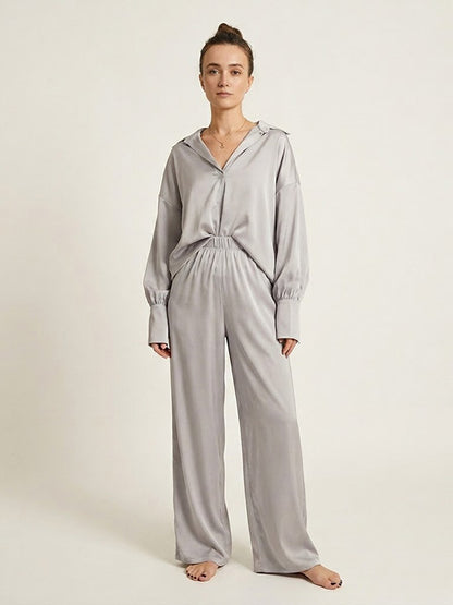 Pyjama en Satin Pour Femme "Éclat de Diamant" | Pyjama Shop