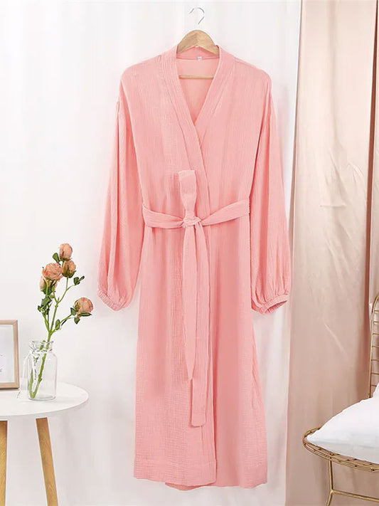 Robe de Chambre en Coton Pour Femme "Chaleur Douce" | Pyjama Shop