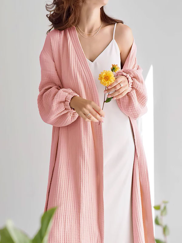 Robe de Chambre en Coton Pour Femme "Chaleur Douce" | Pyjama Shop