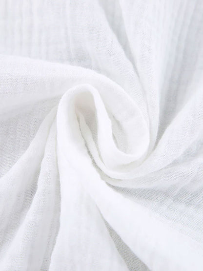 Robe de Chambre En Coton Blanc Pour Femme "Nid Douillet" | Pyjama Shop