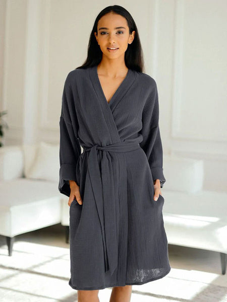 Robe En Coton Dnud Taille XL, Couleur Verte, Longueur 114 Cm - Occasion En Parfait état