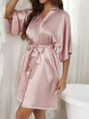 Robe de Chambre En Satin Pour Femme &quot;Symphonie Enveloppante&quot; | Pyjama Shop