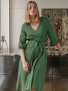 Robe de Chambre Verte En coton Pour Femme &quot;Flocon de Douceur&quot;