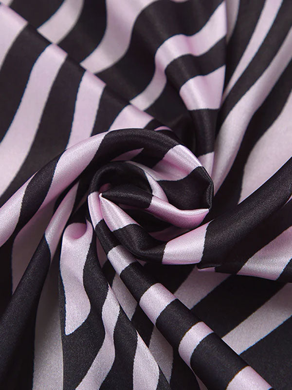 Robe de Chambre pour Femme en Satin "Zèbre" | Pyjama Shop