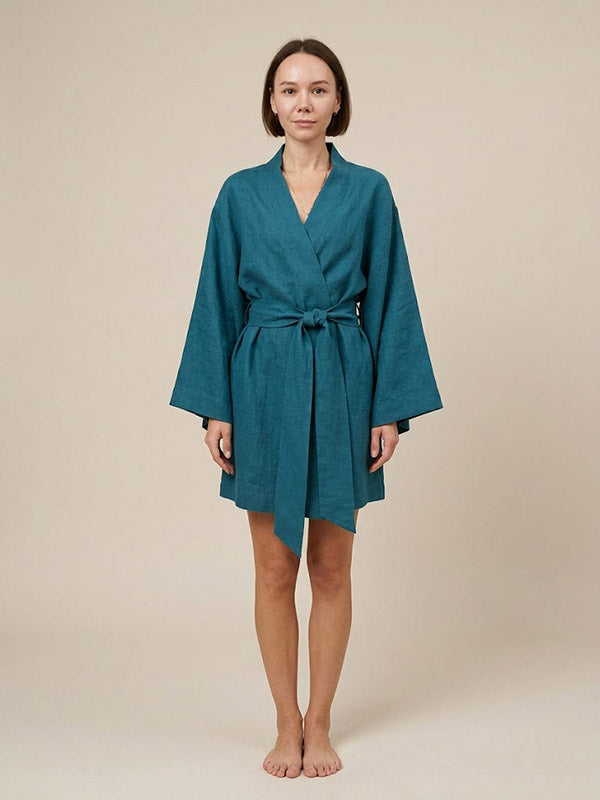Robe de Chambre Kimono Pour Femme "Délicatesse Matinale" | Pyjama Shop