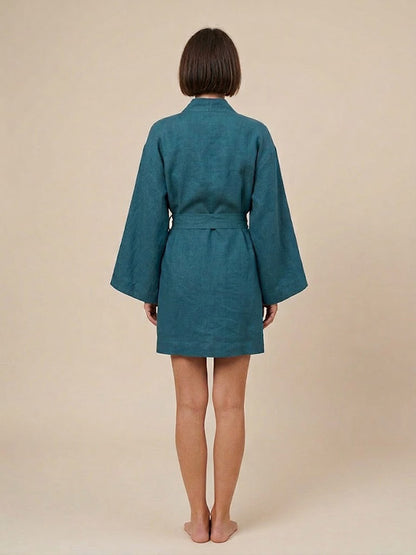 Robe de Chambre Kimono Pour Femme "Délicatesse Matinale" | Pyjama Shop