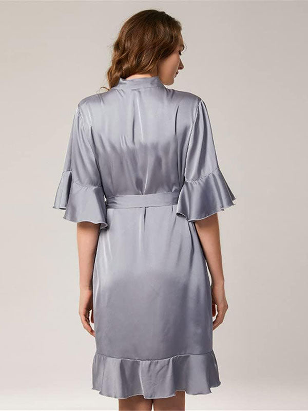 Robe de Chambre pour Femme Légère "Chaleur de Satin" | Pyjama Shop