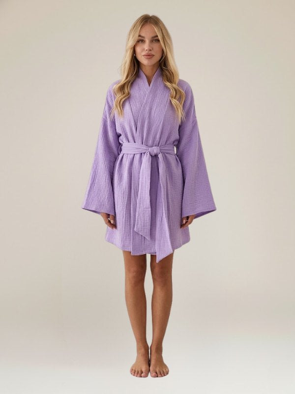 Robe de Chambre Kimono Pour Femme "Caresse du Matin" | Pyjama Shop