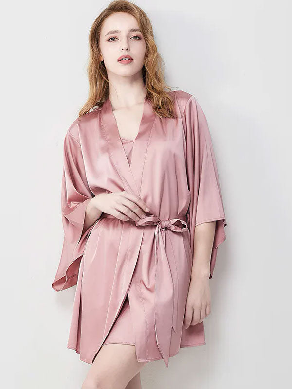 Robe De Chambre Légère Pour Femme En Satin "Délice de Satin"