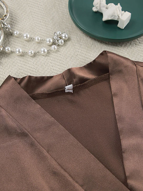 Robe de Chambre Longue pour Femme "Perle du Matin" | Pyjama Shop