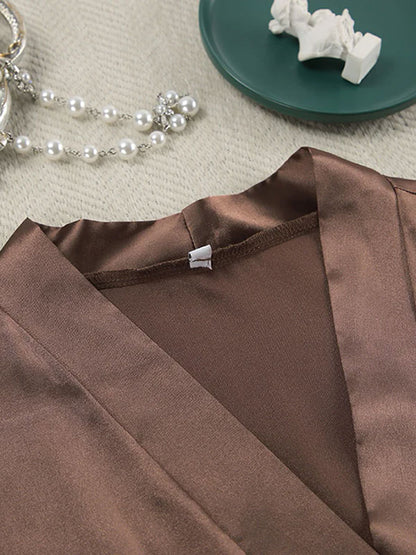 Robe de Chambre Longue pour Femme "Perle du Matin" | Pyjama Shop