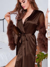 Robe de Chambre en Satin Longue &quot;Brume de Satin&quot; | Pyjama Shop​