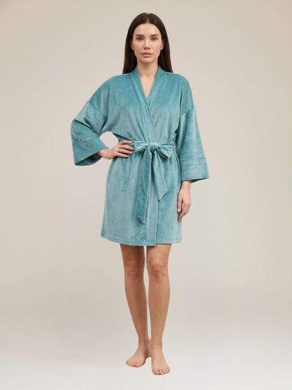Robe De Chambre En Velours Pour Femme "Velours de Rêve" | Pyjama Shop