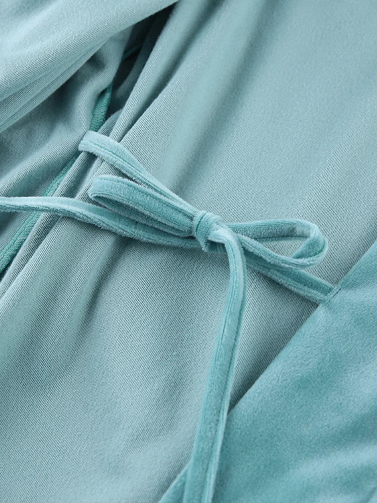 Robe De Chambre En Velours Pour Femme "Velours de Rêve" | Pyjama Shop