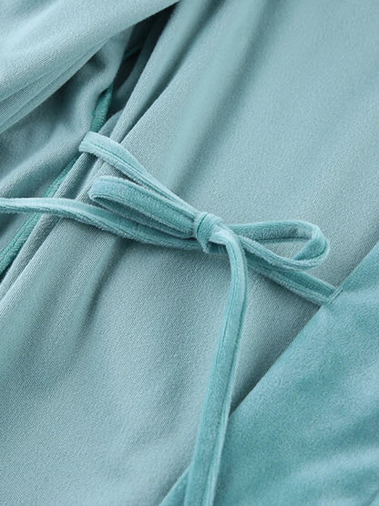 Robe De Chambre En Velours Pour Femme "Velours de Rêve" | Pyjama Shop
