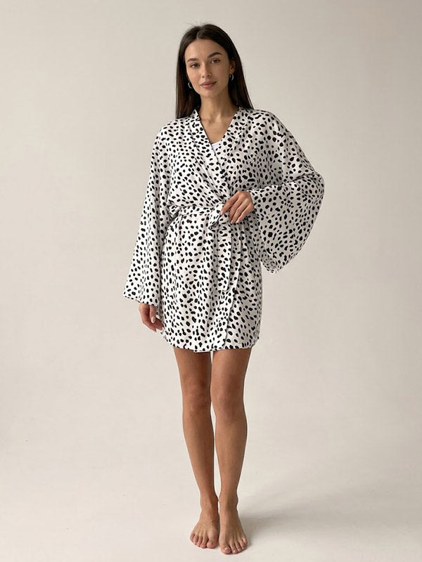 Robe De Chambre D'été "Flocon de Douceur" | Pyjama Shop
