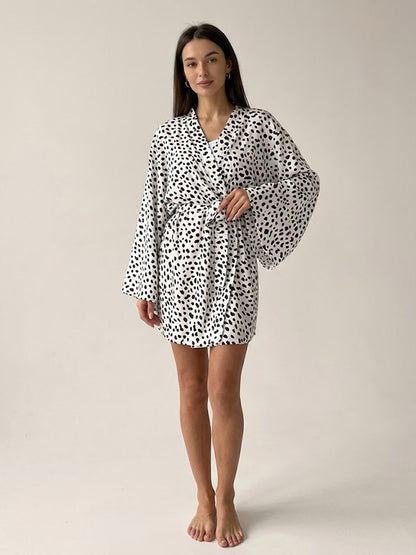 Robe De Chambre D'été "Flocon de Douceur" | Pyjama Shop