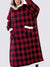 Pull Plaid XXL Rouge et Noir