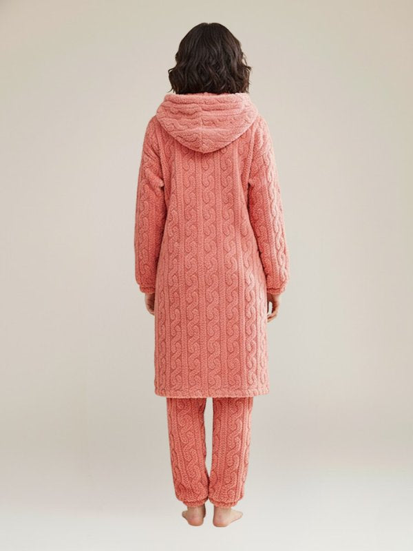 Ensemble Pyjama Pour Femme Avec Veste Polaire Oversized | Pyjama Shop