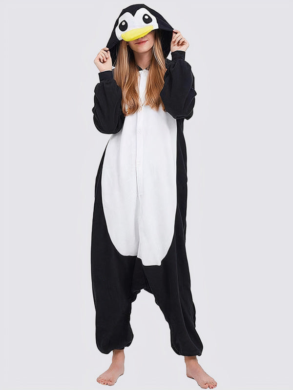 Combinaison Pyjama Femme "Penguin Noir" | Pyjama Shop