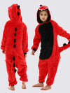 Combinaison Pyjama Fille &quot;Dinosaure Rouge&quot; | Pyjama Shop