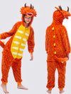 Combinaison Pyjama Garçon &quot;Tricératops Orange&quot; | Pyjama Shop