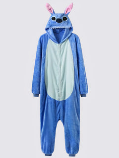 Pyjama grenouillère pour femme en bleu stitch - Pyjama D'Or