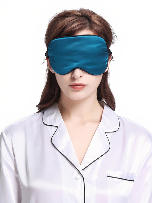 Masque de Sommeil en Soie "Bleu Royal" | Pyjama Shop