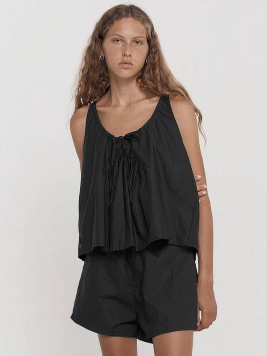 Ensemble Pyjama en Jersey de Coton "Noir" | Pyjama Shop