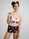 Pyjama en Satin pour Femme &quot;Renard Love&quot; | Pyjama Shop