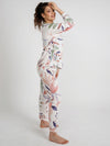 Pyjama en Viscose pour Femme &quot;Feuillage Rose&quot; | Pyjama Shop